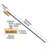Pizza Oven Brush 102cm Long Handle Copper Wire Detachable Efficient Cleaning Stone for