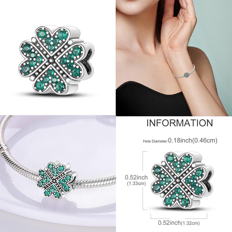 Kupfergrün Serie Kleeblüte Gänseblümchen Anhänger Charm Perlen Schmuck Passt auf Echte Armbänder Schmuck Für Frauen DoItYourself
