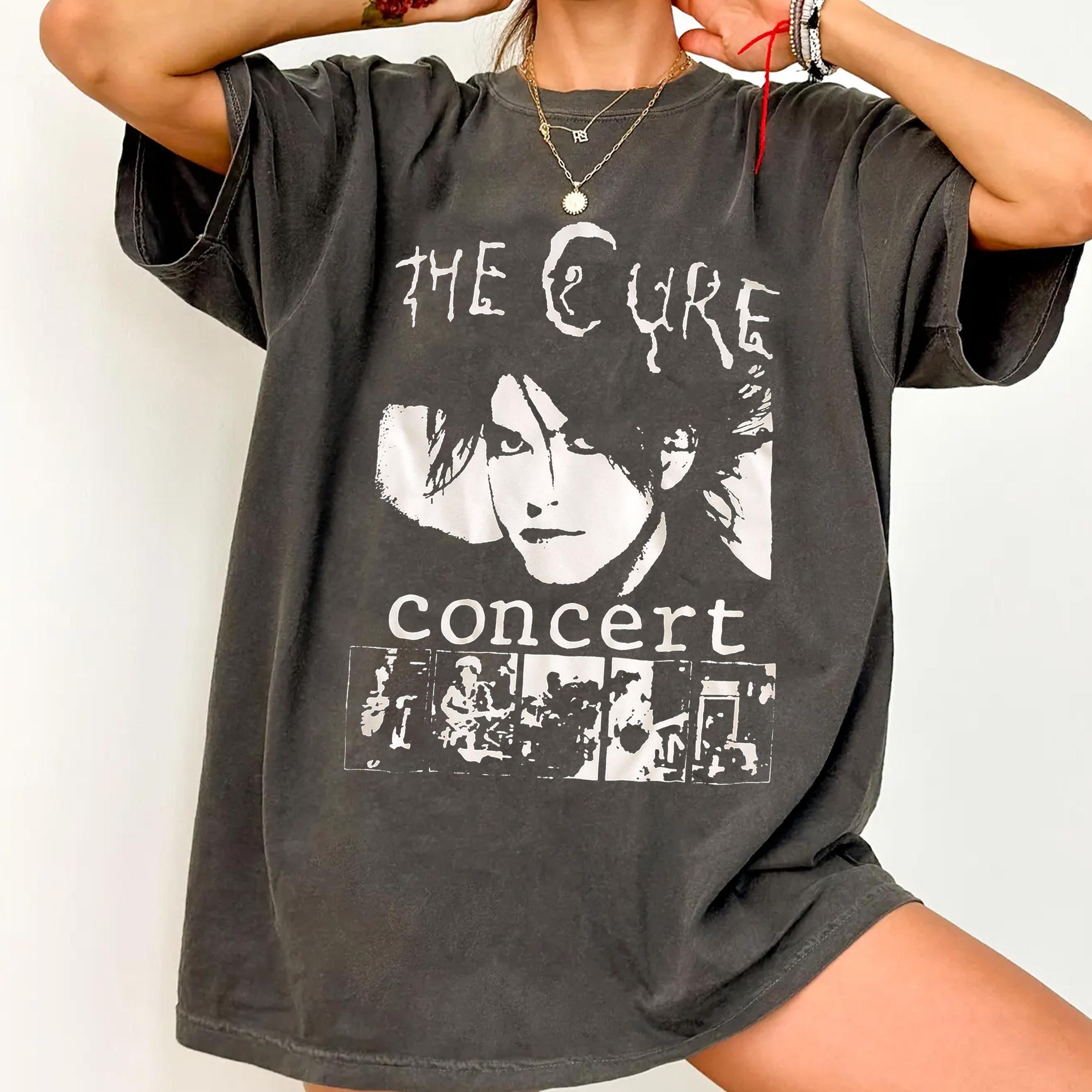 The Cure Lovesong Shirt Vintage Gothic Butterfly Tee Alternative Rock Band TShirt Retro 80s Music Merch S