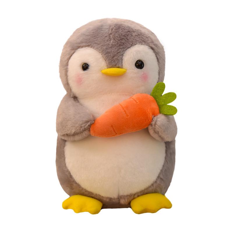 Super cute little Q penguin doll girl plush toy small doll bed baby sleeping throw pillow soothing doll