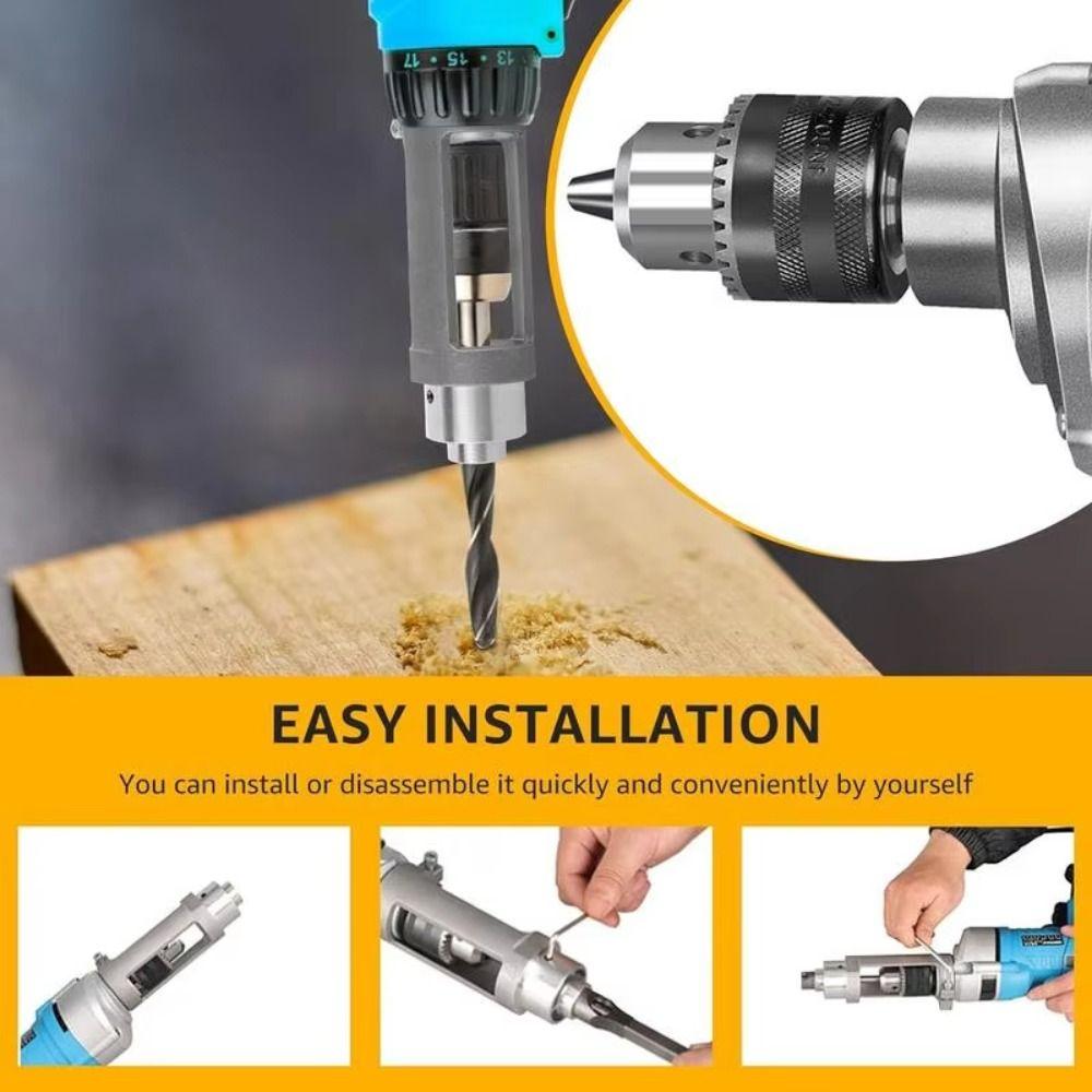 Mortising Square Hole Drill Bit Adapter Convenient Fixing Joint Mortiser Bit  Woodworking
