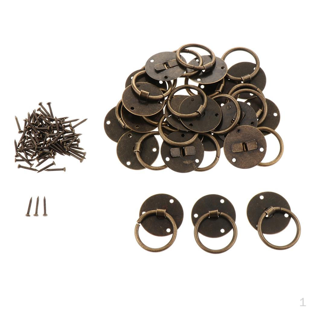 

20 шт бронзовые ручки для ящиков для ящиков шкафа для дома