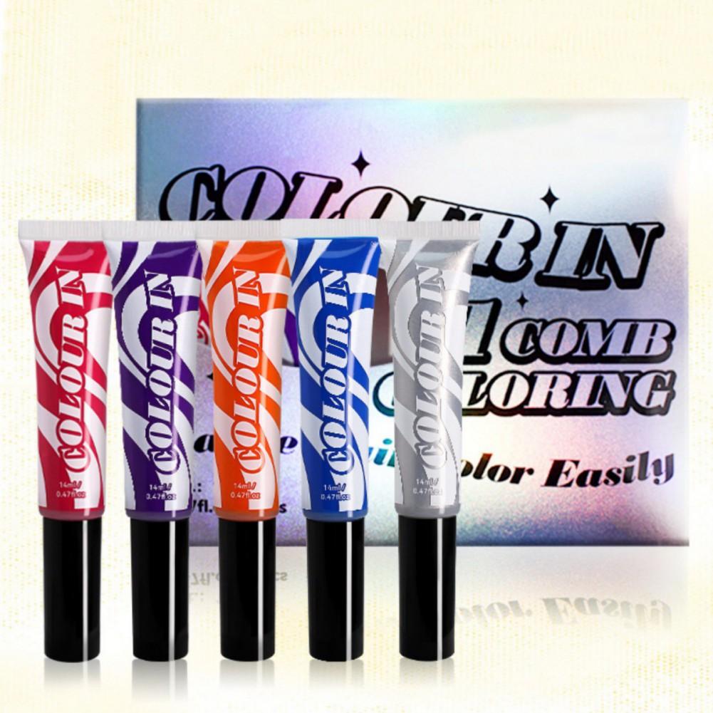 

5 шт./компл. Одноразовая краска для волос, легко меняющая цвет волос