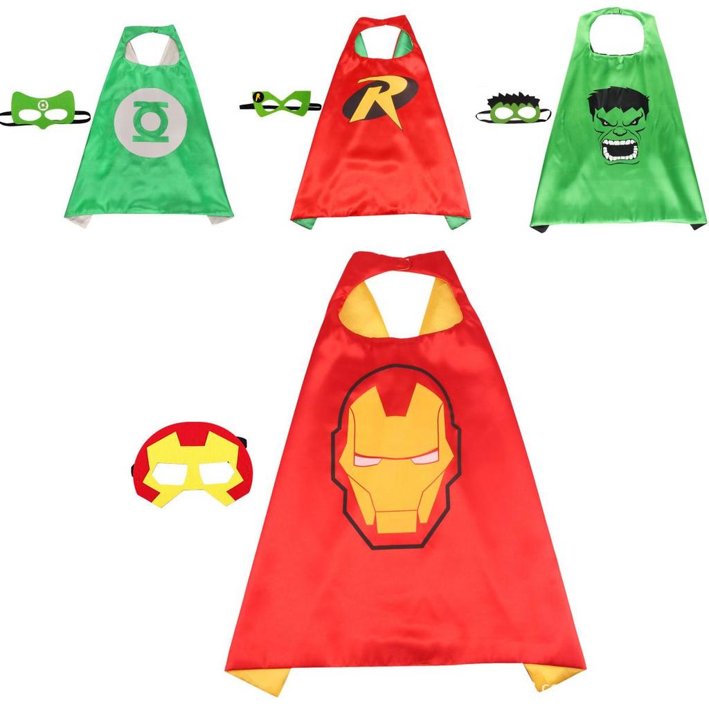 Soft And Comfortable Superhero Cloak For Kids With Unique Designs And Mask