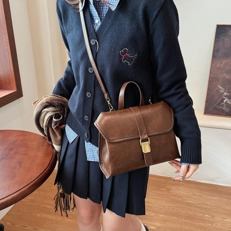 Winter Multifunctional Document Double Shoulder Crossbody Bag Commuter Premium Handbag Double Shoulder Travel Bag