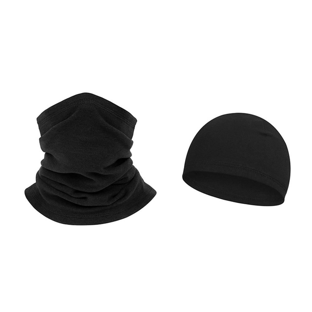 Multi Functional Full Face Balaclava Hat for Ski Cycling Running Outdoor Black Set