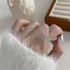 Anello Minimalista da Donna in Argento Sterling 925, Inossidabile, Anello Aperto di Alta Gamma per Dito Indice di Coppia