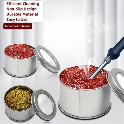 Limpador de Pontas de Ferro de Solda Antiderrapante Bola de Fio de Limpeza de Pontas de Solda Remoção de Estanho Para Limpeza de Ferros de Solda e Pontas