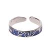 Van Gogh Starry for Sky Ring Open Lover Couple Ring Adjustable Finger Ring for A