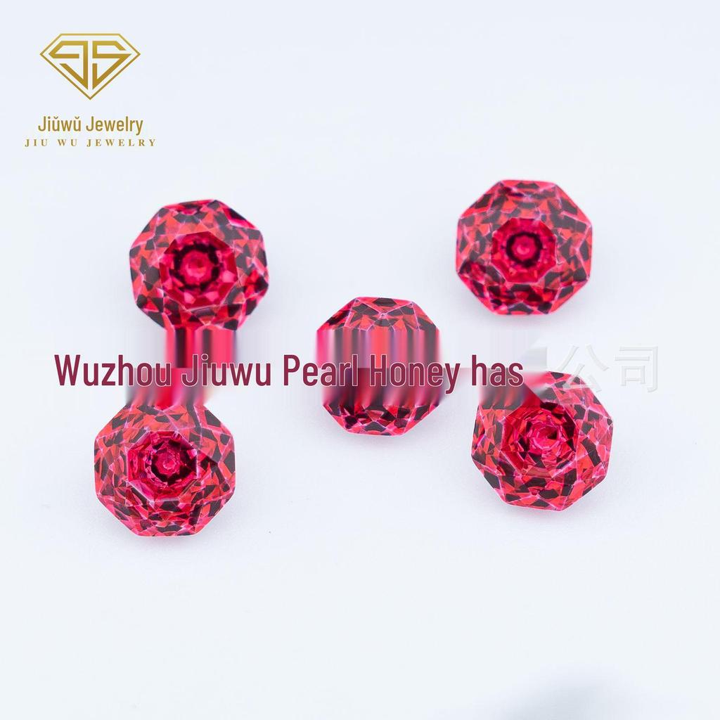 4-8mm Gradient Rose-Cut Two-Tone Soft Core Zircon Millennium Rose