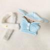 10CM Cotton Doll Outfit: Hooded Sweatshirt & Scarf Set