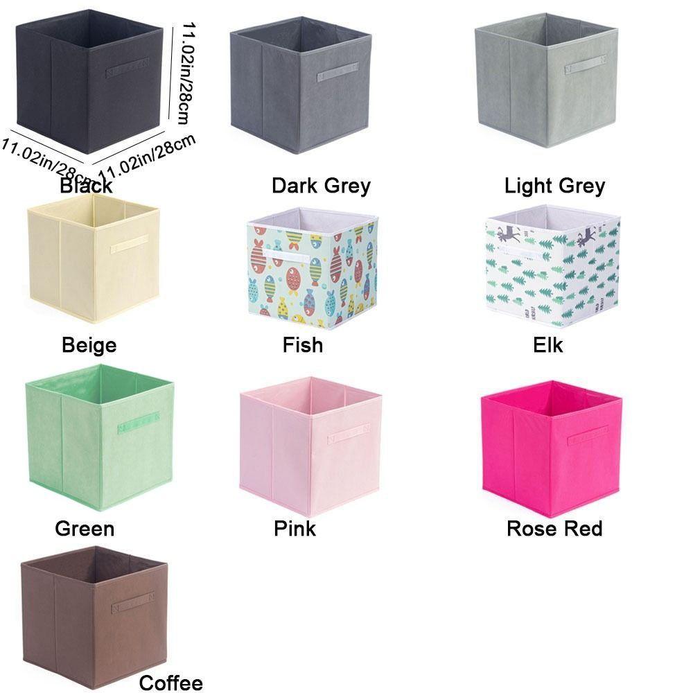 Vliesstoff Würfel Aufbewahrungsbox Großes Fassungsvermögen Unterwäsche Aufbewahrungsbox Quadratische Aufbewahrungsbox Kindergarten
