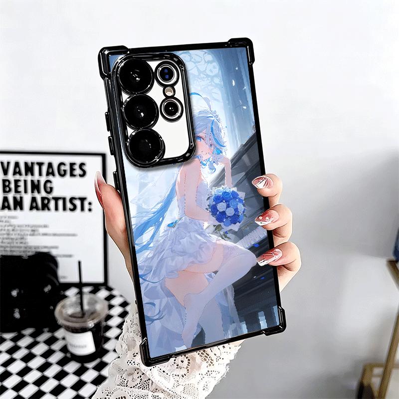 Genshin Impact Furina Weiche Handyhülle Für Samsung Galaxy S26 Ultra S25 Edge S24 FE S23 Plus S22 S21 + S20 Galvanisiert Anti-Fall Fund