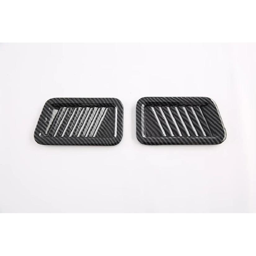 For Ford Raptor F150 P702 Carbon Fiber Style Air Vent Outlet Cover Dashboard Trim Bezel Frame Molding Garnish