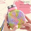 New Silicone Sports Kettle Food Grade Double-Sided Shape Water Bottle with String Children's Toy Water Cup Stylish Appearance Practical Daily Use