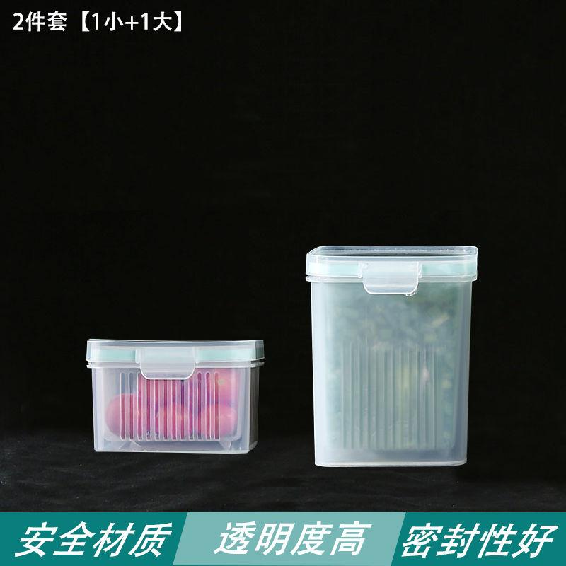 

3 шт., пластиковый контейнер для хранения продуктов питания, кухонный контейнер для фруктов, овощей, лука, имбиря, чеснока, прозрачный герметичный органайзер