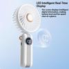 Portable Handheld Mini Fan Foldable Neck Hanging Fans 5 Speed Usb Rechargeable Fan With Phone Stand And Display Screen