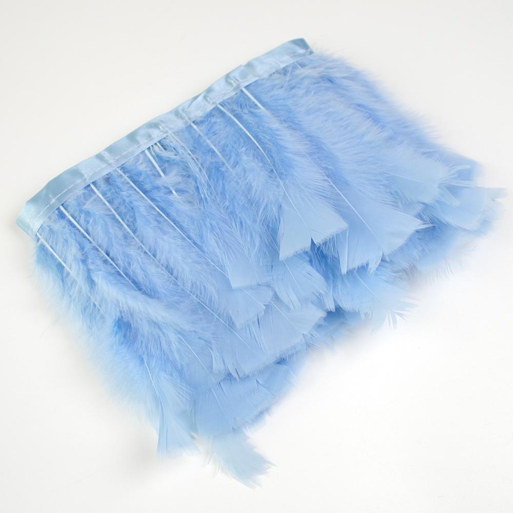 10-15cm Green Turkey Feather Trim Ribbon Fringe For Crafts Wedding Dress Decor Sewing Accessories Plumas 1Meter Long