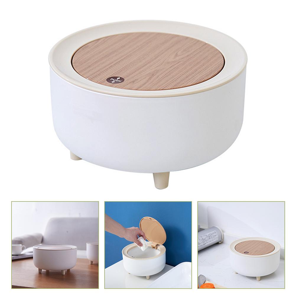 

Настольный мусорный бак, мусорный пресс, автомобильный винтовой колпачок, маленькое ведро, полипропиленовый абс, крошечный мусорный бак с крышкой, детский, женский, автомобильный мусорный бак