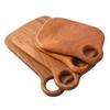 1pc Solid Wood Ebony Cutting Block Multifunctional Kitchen Tray Steak Fruit Bread Cutting Board Household Food Serving Tool