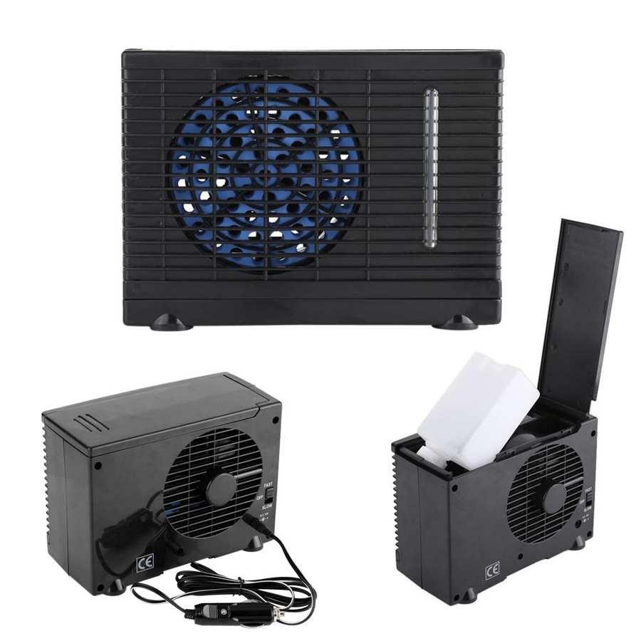 60W 24V Car Truck Summer Cooler Cooling Fan Water Air Conditioner 2 Speed Black