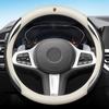 Leather Carbon Fiber Car Steering Wheel Cover Car Accessories For Porsche Cayenne Panamera Macan Boxster 911 928 944 918 917