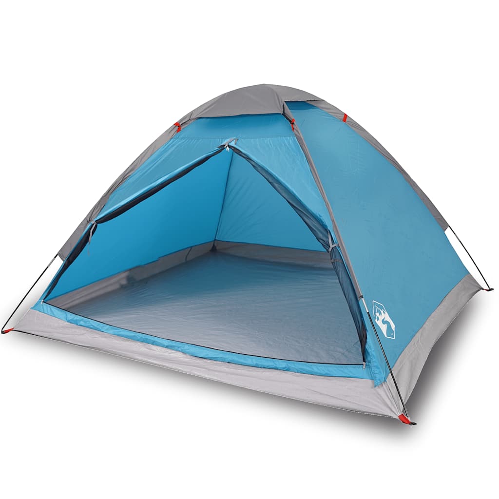 Dome Camping Tent for 2 Persons Blue Waterproof