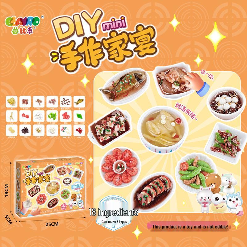 Yibile Mini DIY Pig Trotters Rice Handmade Simulation Dish Toy Set