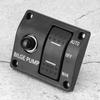 Upgrades Bilge Pump Switch Panel 3 Way 12V/24V Marine Switch Panel Water Pump Control Button Switch Fishing Boat Switch
