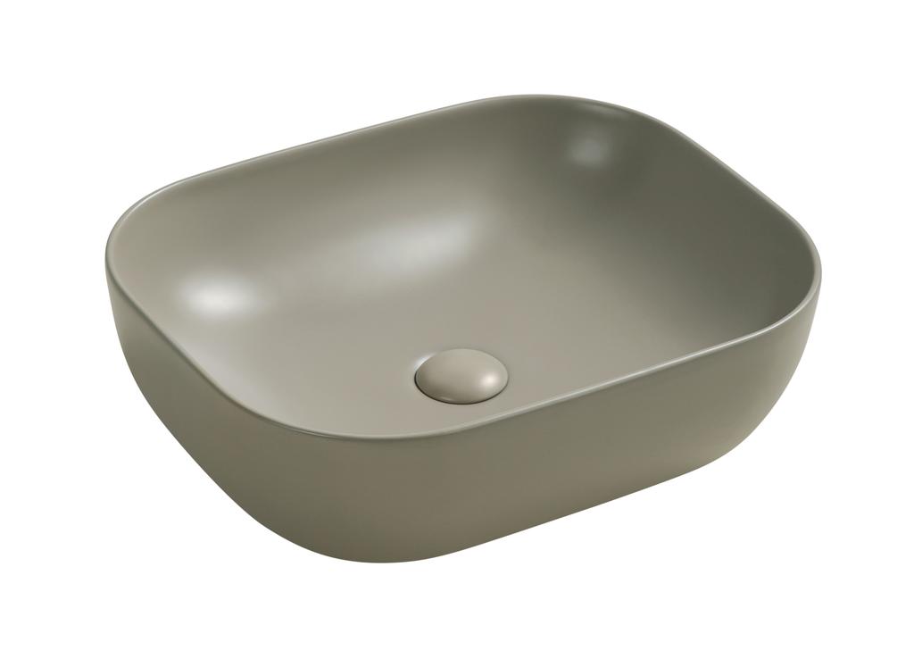 Bella countertop washbasin 50.5X40.5 CM oval cappuccino matt