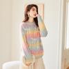 VICTORIA&VERA 3D Bow Gradient Knit Sweater