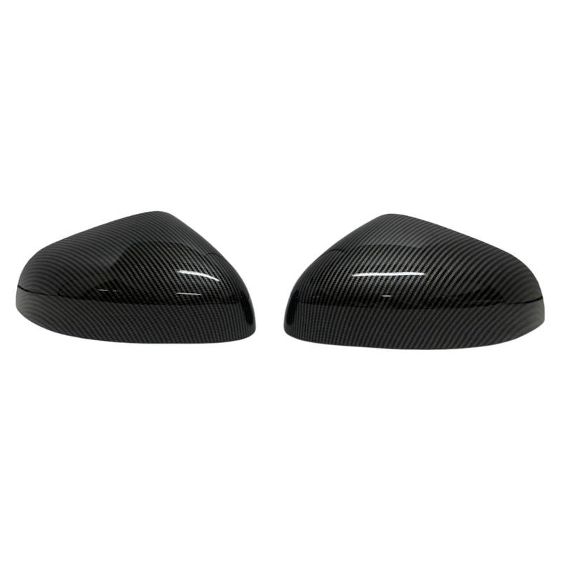 Car Decoration Door Mirror Shell For Ford Puma Years -2024 Carbon Fiber Glossy Black Car Rearview Accessories