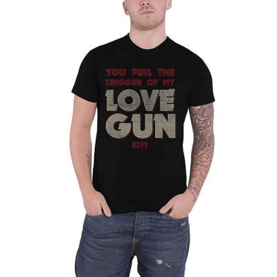 Kiss Unisex Adult Pull The Trigger Cotton T-Shirt