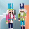 Colorful Candy Style Wooden Nutcracker Ornament
