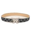 Casual Womens Canvas Belt With Butterfly Clasp Jeans Belt Accessories Clothing