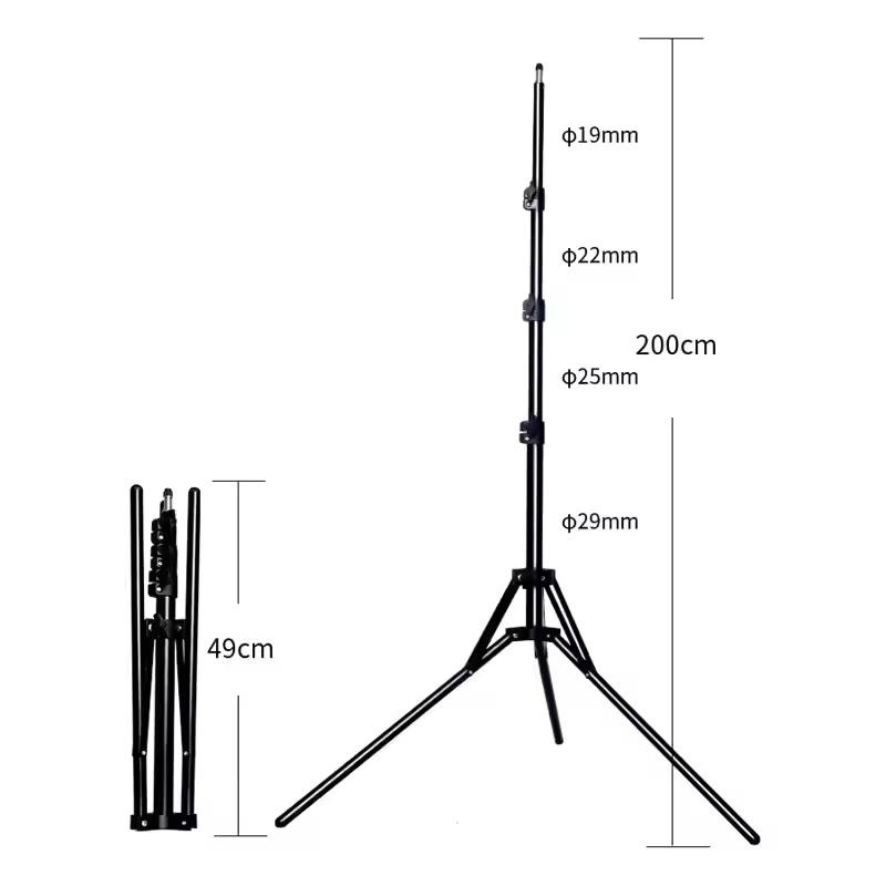 18 inch Ring Light Photo Studio Lamp with 78'' Tripod Stand Bi-Color 2700-6500K for Video Recording Makeup Selfie Ring Light