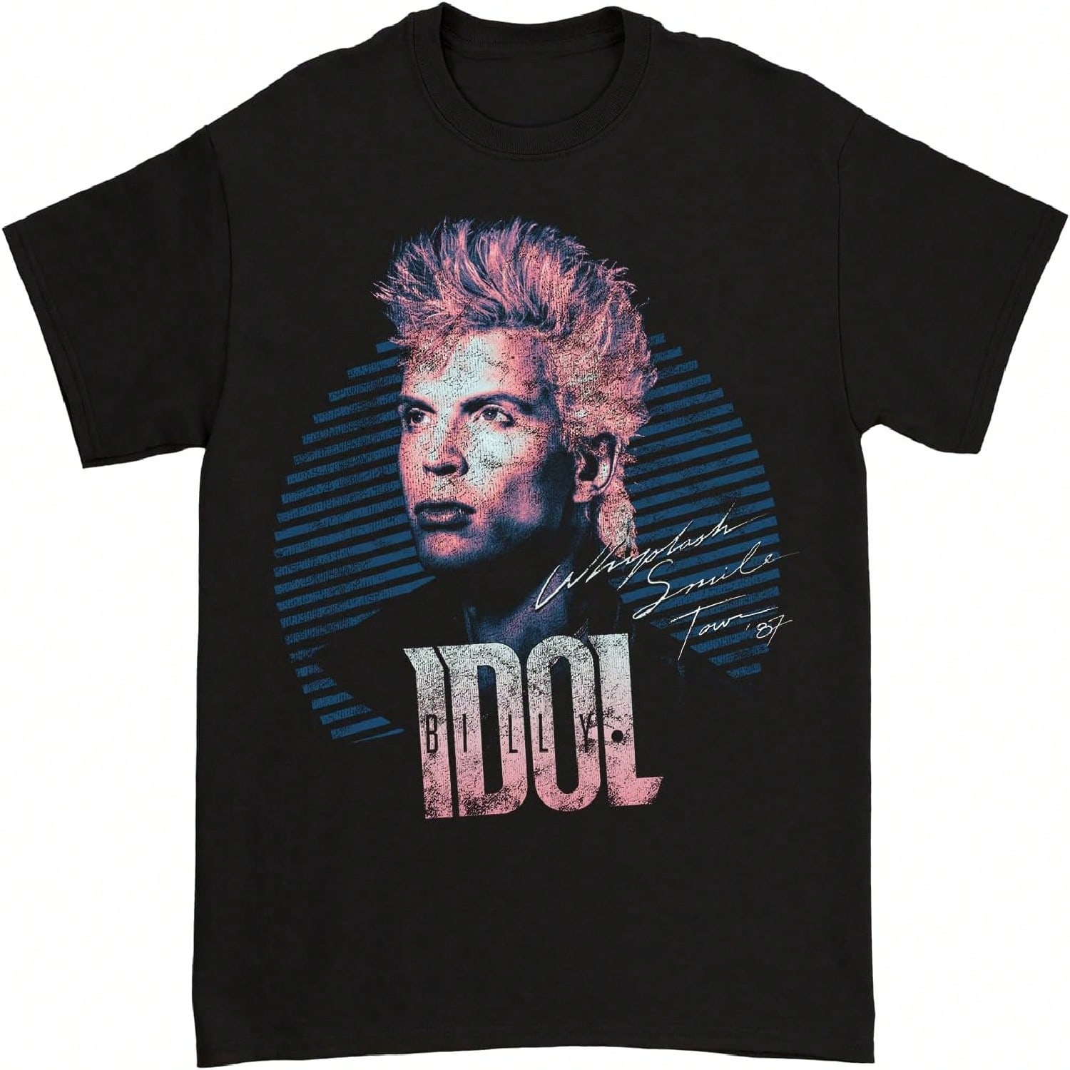 Billy Idol Fist Up Black T Shirt S разноцветный