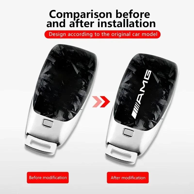 Hot Car Sticker Car Key Rings Cover Case For Mercedes-Benz AMG Key Shell Cover A B C E Class GT GLS GLA GLK GLC CLS CLA W204 W20