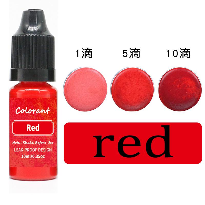 

12 кольорів барвників для свічок, пігмент, ароматерапія, рідкий барвник для DIY форм для свічок, забарвлення мила для виготовлення свічок із соєвого воску, приладдя 66 червоний