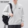 Mark Fairwhale Herren Casual Baseballkragen Sweatshirt