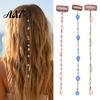 Strumenti per Acconciature Estive per Ragazze Charms Stile Costiero, Catena con Frange Stella Marina & Conchiglia Donna, Gioiello Accessorio da Spiaggia Boemo Multistrato Intrecciato