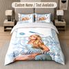 Sabrina Carpenter 3Pcs Bedding Set, Personalized Custom Name Text, 1 Duvet Cover & 2 Pillowcases For Bedroom