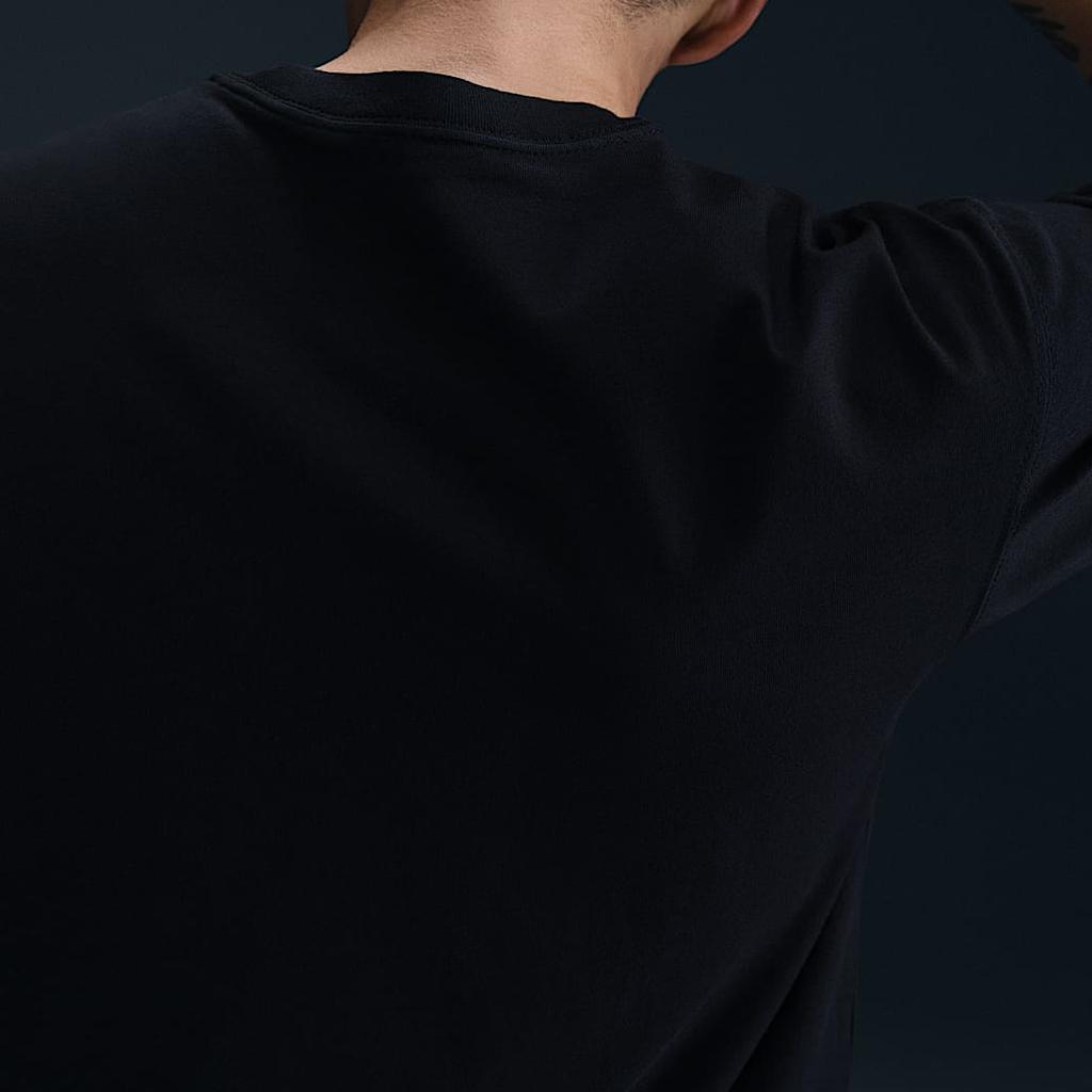 Nike Logo Comfortable Casual Breathable T-Shirt Men Tops Black White HJ3319010