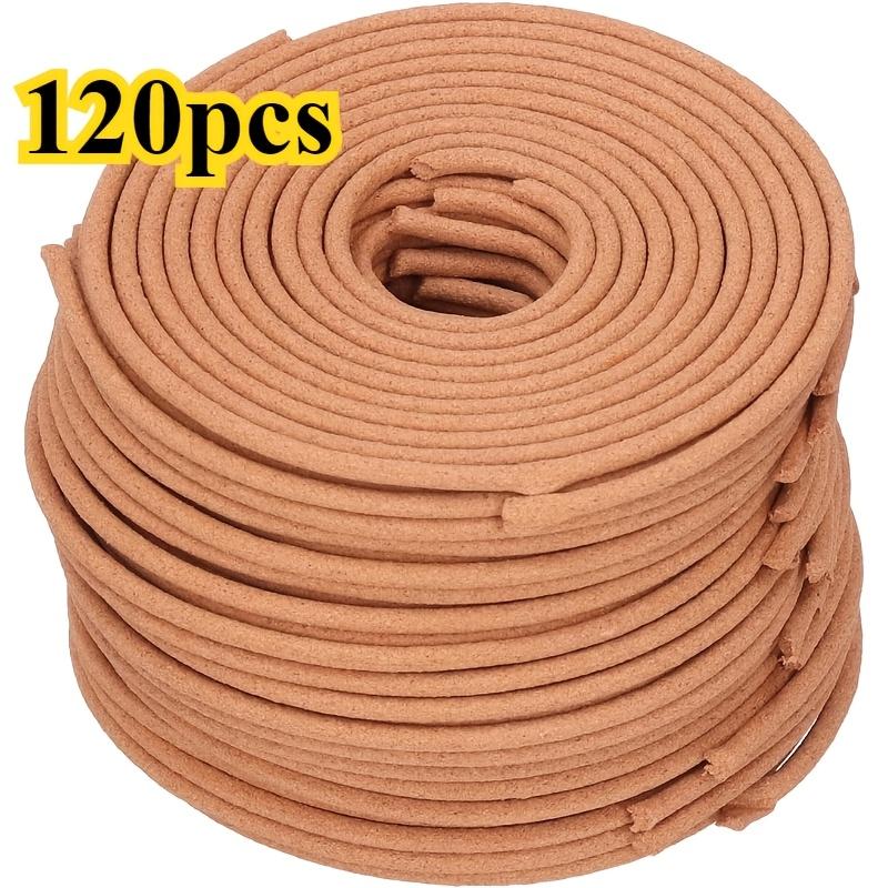 

120pcs Sandalwood Spool Stick Incense Burner with Citronella, Natural Sandalwood Aromatherapy Meditation 120pcs