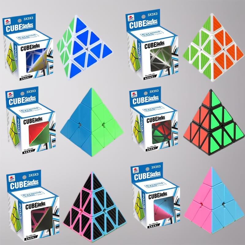 Activating Toys Children Pyramid Cube 3X3x3 Magic Triangle Speed Pyraminx Cube Smooth Brain Teaser Toy Puzzle Game Stem Educational Toys
