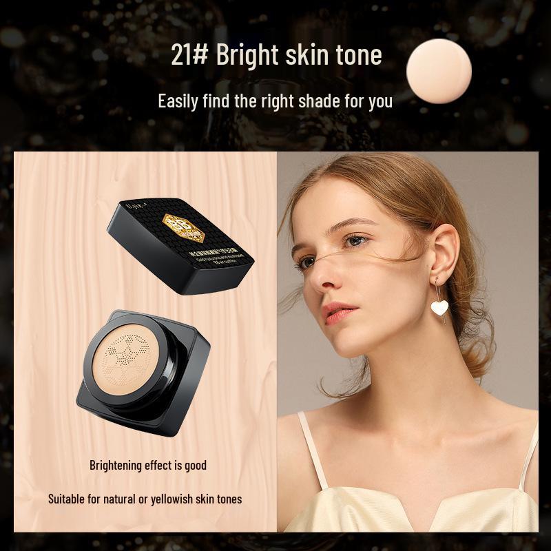 Golden Hyaluronic Mushroom Cushion BB Cream - Hydrating & Moisturizing Foundation Liquid. 17g
