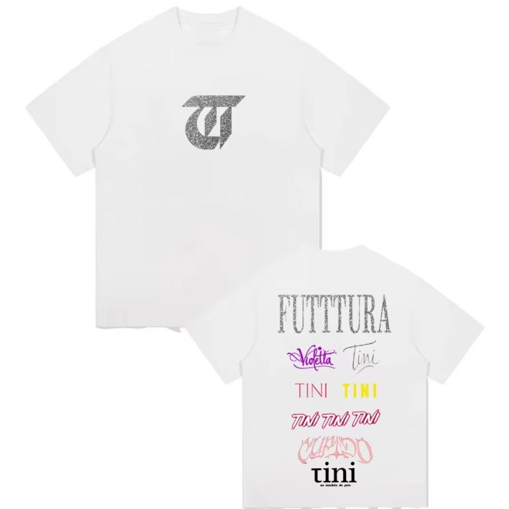 TINI STOESSEL Futtura Tour Album 2026 Fans Tshirt Men Aesthetic Harajuku T Shirt Casual ONeck Male Cotton Shortsleeved top