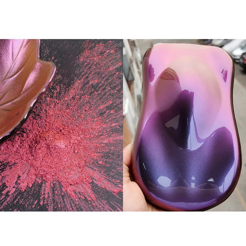 10g Car Chameleon Pigment Powder Pigment pro změnu barvy Dekorace do auta Perleťový pigment Powder Kosmetické oční stíny na nehty
