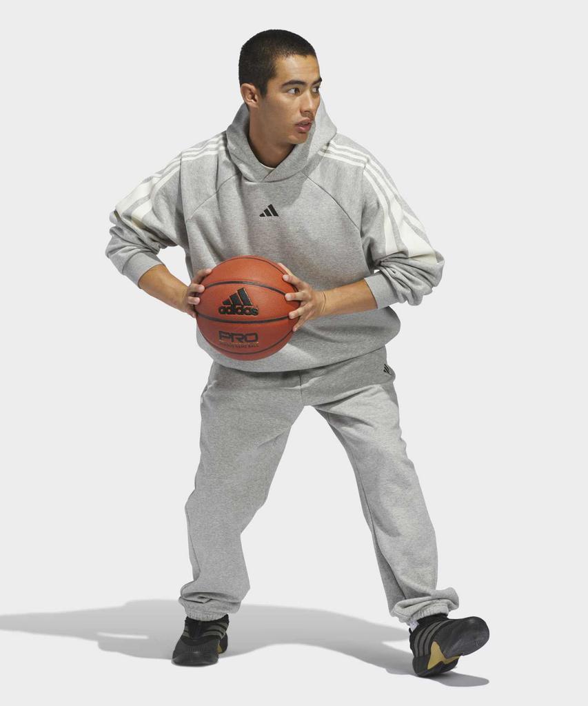ADIDAS Basketball Fleece Joggers - Medium Gray Header / Kb7551