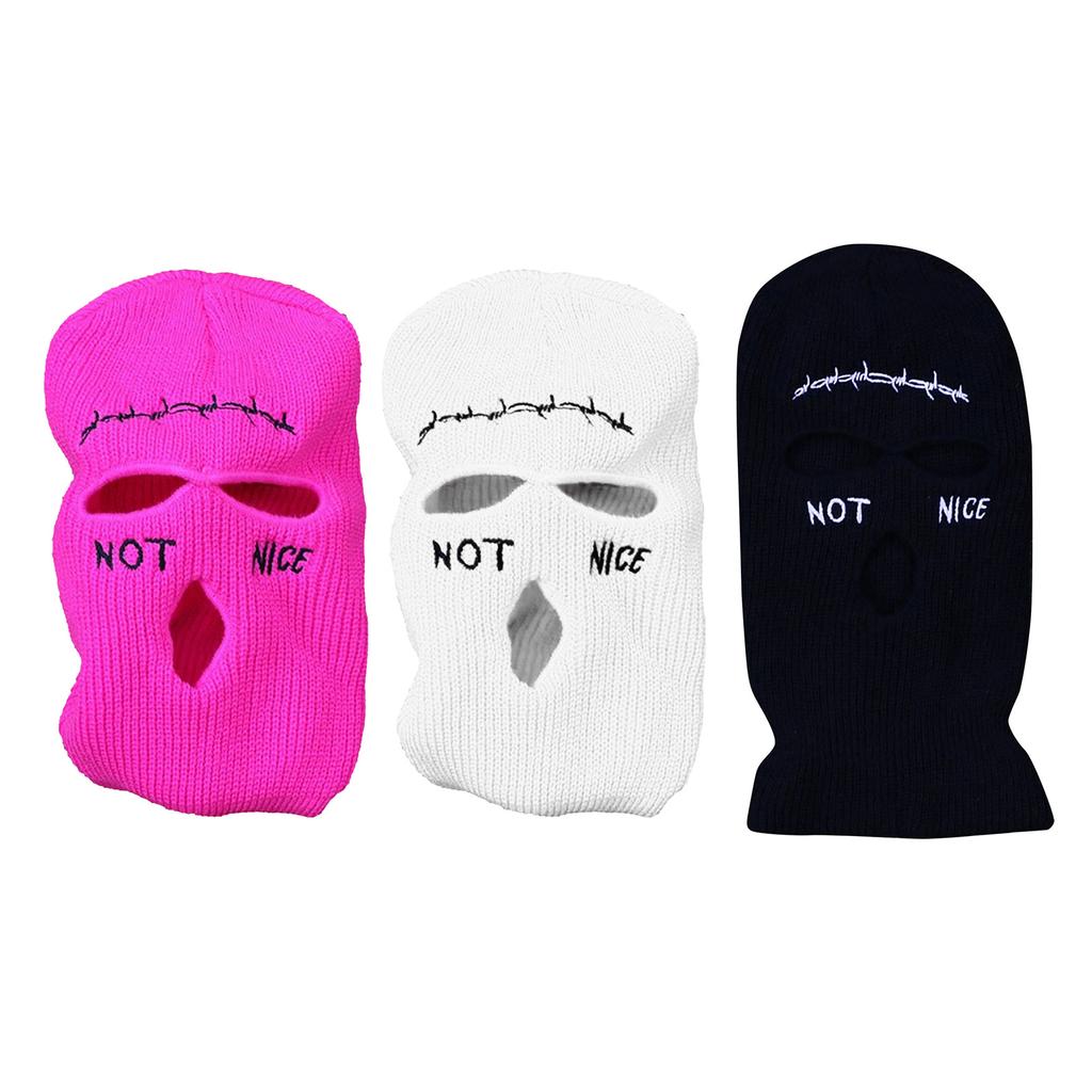 Fashion Knit Hat for Women Men Handwoven Balaclava Cap Beanie Hat for Girl Boys Party Mask-Hat Adult Novelty Accessories